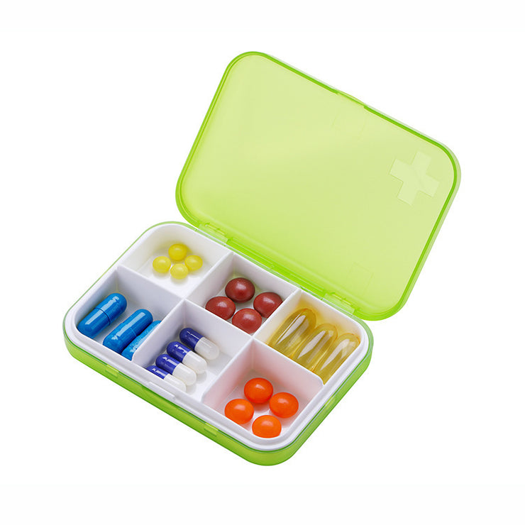 Pill Box Divided Into Small Pill Box Portable Morning