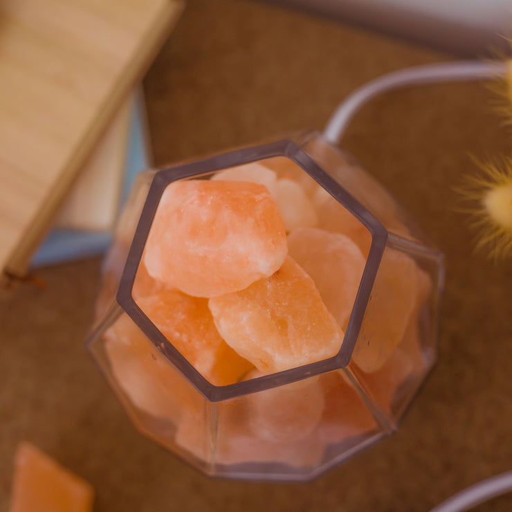 Himalayan crystal salt lamp