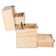 Essential oil storage box folding wooden box
