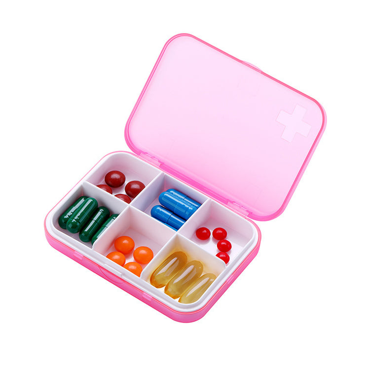 Pill Box Divided Into Small Pill Box Portable Morning