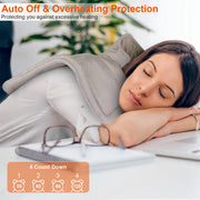 22.4 X 16.3 Inch Large Neck And Shoulder Weight Heating Pad Electric Heating Rapid Heating Pad Neck Wrap Cushion For Pain Relief With 6 Temperature Settings 4 Timer Modes Machine Washable