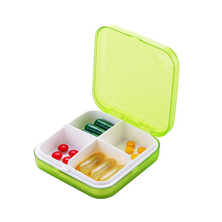 Pill Box Divided Into Small Pill Box Portable Morning