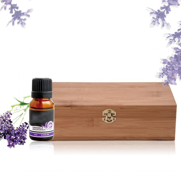 Bamboo And Wood Material 25 Grid Essential Oil Storage Box