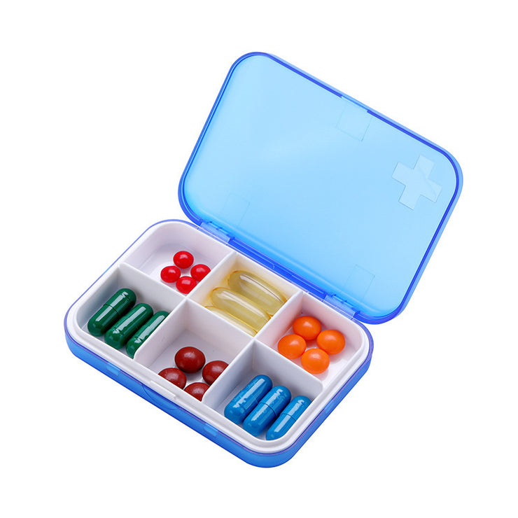 Pill Box Divided Into Small Pill Box Portable Morning